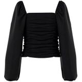 Pieces - Malysia - Blouse - Lange Mouwen - Vierkante Hals - Regular Fit