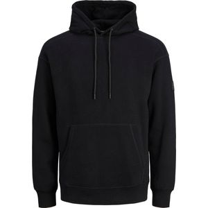 JACK&JONES JCOCLASSIC WAFFLE SWEAT HOOD - Heren Trui - Zwart - Katoen