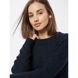 Selected Lulu O Nek Sweater Blauw Vrouw