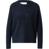 Selected Lulu O Nek Sweater Blauw Vrouw