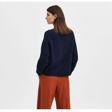Selected Lulu Korte Cardigan Blauw Vrouw