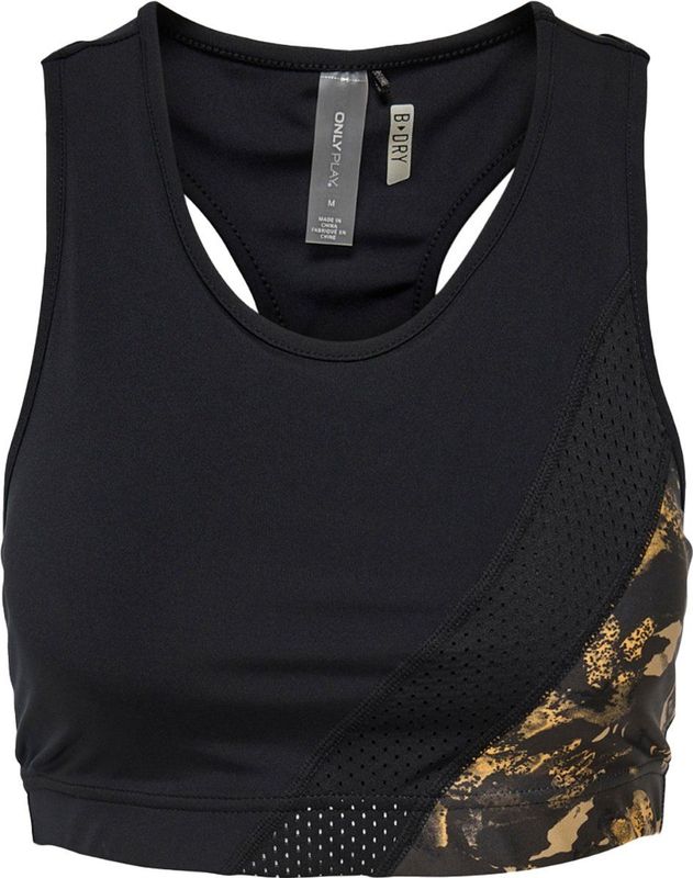 Only play enid aop sports bra in de kleur zwart.