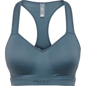 ONLY PLAY - Sportbustier - Blauw - Polyester - Inzet in Mesh
