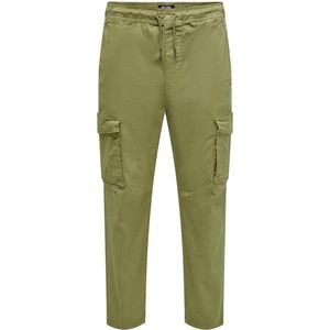 Only & Sons Ell Tapered Fit Cargobroek Groen Man