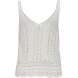 ONLY - Lyzet - Gebreide Top - Wit - Spaghettibandjes