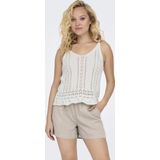 ONLY - Lyzet - Gebreide Top - Wit - Spaghettibandjes