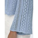 Gebreide Pullover - O-hals - Cropped - Schelp Detail - Regular Fit