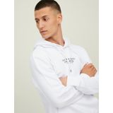 Jack & Jones - Hoodie - Wit - 70% Katoen 30% Gerecycled Polyester
