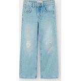 Jeans - Hoge Taille - Denim - Verweerd Effect - 5-Pocketstijl