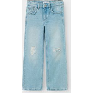 Jeans - Hoge Taille - Denim - Verweerd Effect - 5-Pocketstijl