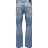 Only & Sons Heren Jeans Broeken ONSEDGE LOOSE 4067 comfort/relaxed Fit Blauw Volwassenen
