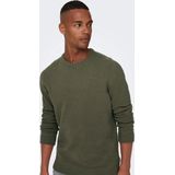 Only & Sons - Ese - Gebreide Trui - Lichtbruin - Slanke Pasvorm