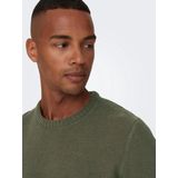 Only & Sons - Ese - Gebreide Trui - Lichtbruin - Slanke Pasvorm