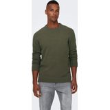 Only & Sons - Ese - Gebreide Trui - Lichtbruin - Slanke Pasvorm