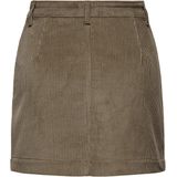 Only Onlamazing Global Hw Cord Kirt Cub - Bruin - Rok - Hoge Taille - Knoopsluiting