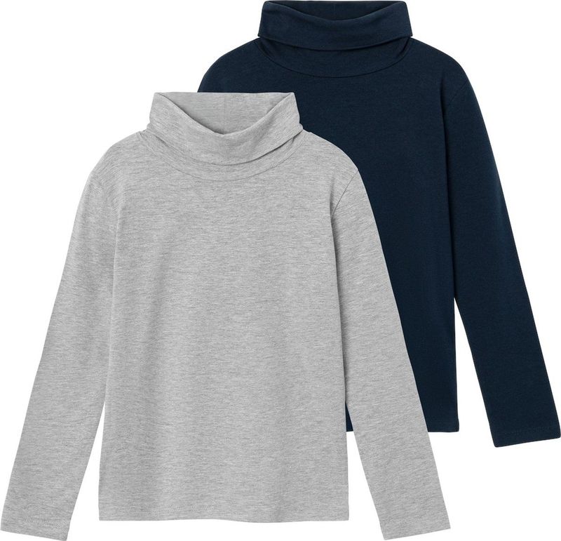 Coltrui - 2-Pack - Jersey - Hoge Hals - Lange Mouwen