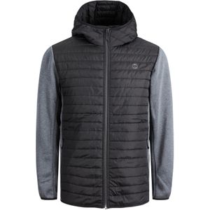 Jack & Jones Jjemulti Quilted Jacket Ps Noos Herenjas, zwart/details: grijze mouwen