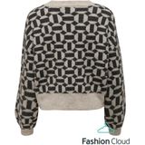 Only Trui Onlgeo Life Pullover Knt 15268015 Oatmeal/melange/black Dames