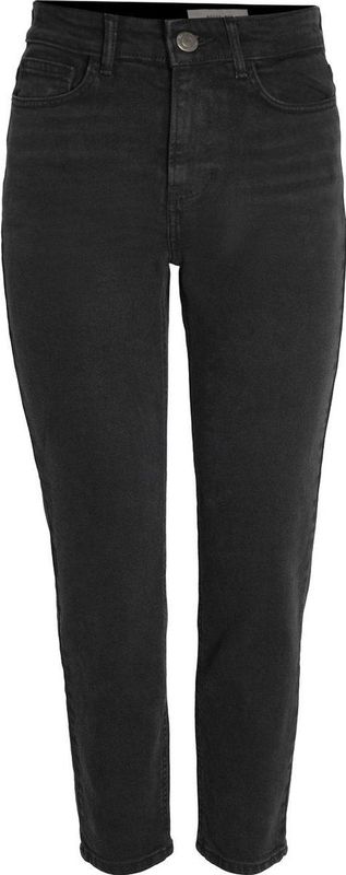 Noisy may Jeans Nmmoni Hw Straight Ank Black Jeans 27021112 Black Denim Dames