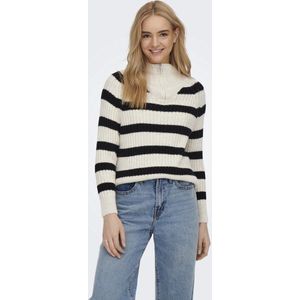Only Onlleise Freya Ls Zip High Neck Knt Noos Dames Trui