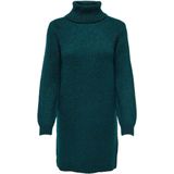 JDY - Dinea - Gebreide Jurk - Beige - Met Geribbelde Kraag en Lange Mouwen