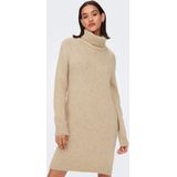 JDY - Dinea - Gebreide Jurk - Beige - Lange Mouw - Normale Pasvorm