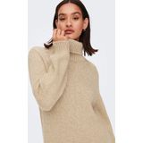 JDY - Dinea - Gebreide Jurk - Beige - Lange Mouw - Normale Pasvorm