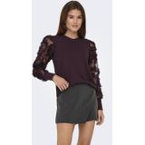 Jacqueline de Yong - Jdyfairview Sweat Jrs Noos - Wijnrode Trui - Dames