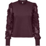 Jacqueline de Yong - Jdyfairview Sweat Jrs Noos - Wijnrode Trui - Dames