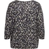 ONLY CARMAKOMA - Top - Zwart - Jersey - O-hals - 3/4 Mouwen