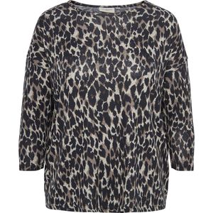 ONLY CARMAKOMA - Top - Zwart - Jersey - O-hals - 3/4 Mouwen