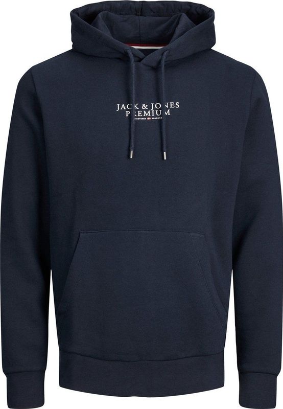 Bedrukte Hoodie JACK & JONES. Katoen materiaal. Maten XXL. Blauw kleur