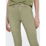 ONLY Chino voor dames, hoge taille, Sage Green, S / 31L