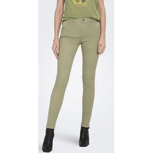 ONLY Chino voor dames, hoge taille, Sage Green, S / 31L