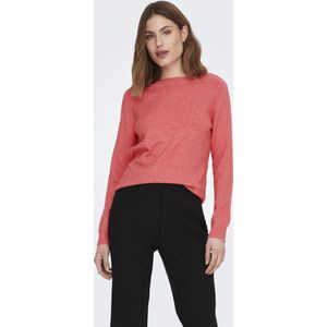 Hoodie - Sun Kissed Coral - Mêlee - Ronde Hals - Lange Mouwen - Ribboord