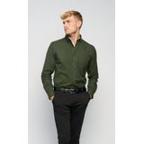 TeeShoppen - Performance Oxford Shirt - Overhemd - Bos Nacht - Katoen