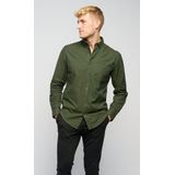 TeeShoppen - Performance Oxford Shirt - Overhemd - Bos Nacht - Katoen