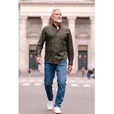 TeeShoppen - Performance Oxford Shirt - Overhemd - Bos Nacht - Katoen