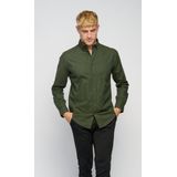 TeeShoppen - Performance Oxford Shirt - Overhemd - Bos Nacht - Katoen