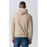 Basic Hoodie Sweat - Heren Hoodie Met Capuchon - Donker Beige