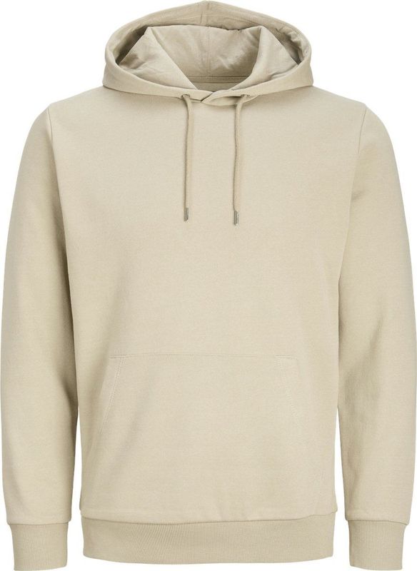 Basic Hoodie Sweat - Heren Hoodie Met Capuchon - Donker Beige