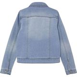 Jas - Gebruikte Look - Denim - Lange Mouwen - V-Hals - Borstzak