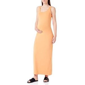 MAMALICIOUS Mlmia S/L JRS Maxi Dress E. A. zwangerschapsjurk voor dames, Apricot Tan, L