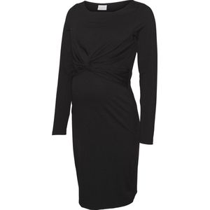 MAMALICIOUS Dames MLMACY June L/S JRS Boat Dress 2F A. Jurk, Zwart, S, zwart, S