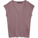 Vero Moda T shirt Vmfilli Ss V neck Tee Ga Noos 10247666 Nostalgia Rose Dames