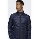 Gewatteerd Jack - Zwart - 100% Gerecycled Polyester - Volledig Gevoerd
