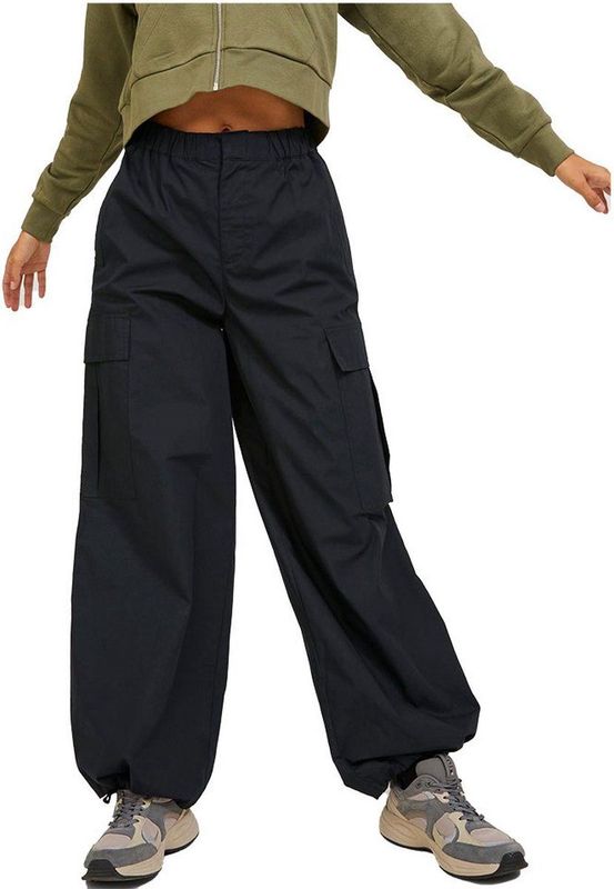 Jxyoko - Cargo Broek - Groen - Geweven Stoffen - High Waist