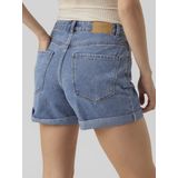 Vero Moda Broek Vmzuri Hr Loose Shorts Mix Noos 10279493 Medium Blue Denim Dames