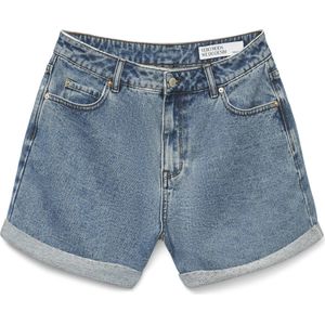 Vero Moda Broek Vmzuri Hr Loose Shorts Mix Noos 10279493 Medium Blue Denim Dames