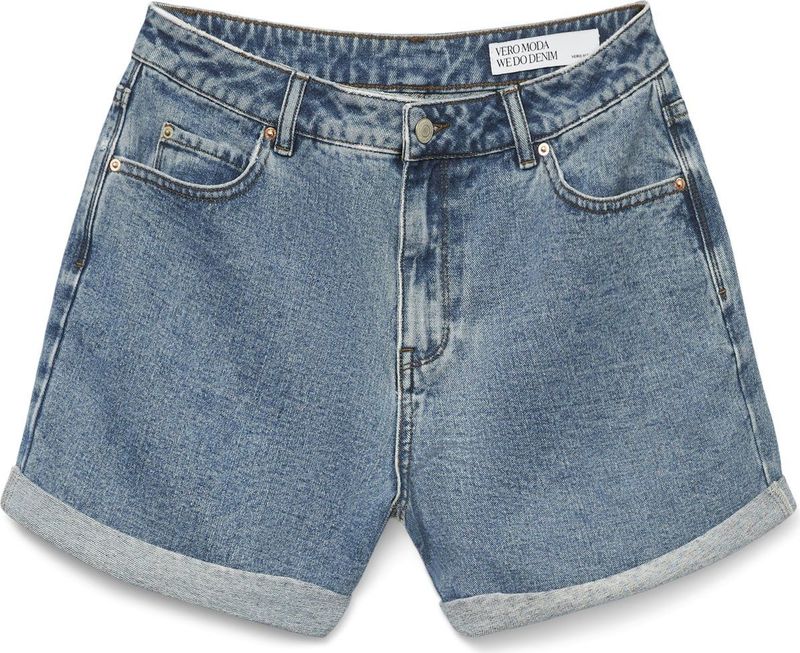 Vero Moda Broek Vmzuri Hr Loose Shorts Mix Noos 10279493 Medium Blue Denim Dames